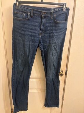 George Slim Straight Dark Blue Jeans